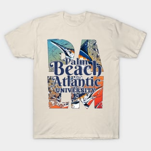 Palm Beach Atlantic University West Palm Beach Florida Swordfish Design T-Shirt